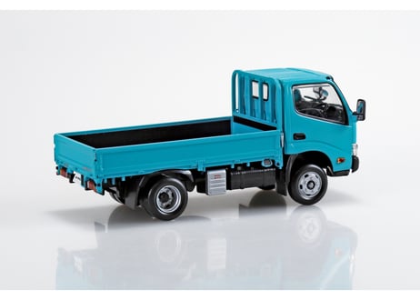 アオシマ 1/32 楽プラ スナップキット No.23-TE 日野 デュトロ 平ボデー(ターコイズ)