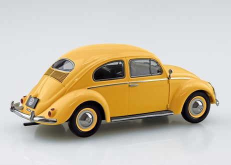 アオシマ 1/32 楽プラ スナップキット No.20-PY フォルクスワーゲン ビートル(ポスタルイエロー)