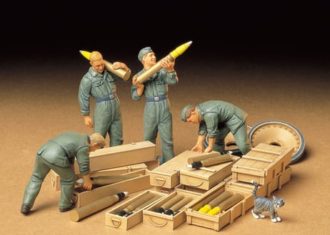 タミヤ 1/35 MM No.188 ドイツ戦車兵 砲弾搭載セット
