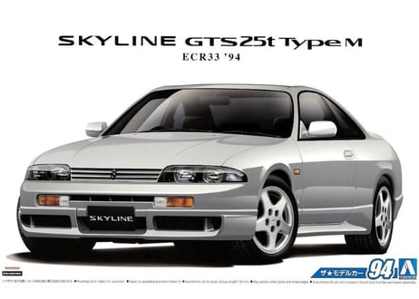 アオシマ 1/24 ザ･モデルカー No.94（旧） ニッサン ECR33 スカイラインGTS25t タイプM '94【絶版】