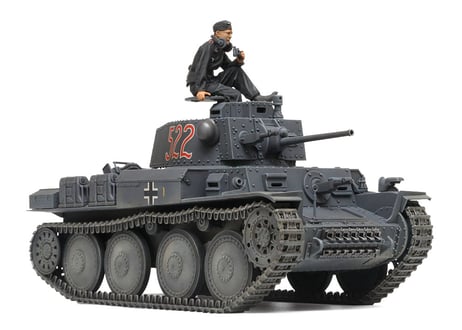 タミヤ 1/35 MM No.369 ドイツ軽戦車 38 (t) E/F型