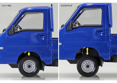 アオシマ 1/32 楽プラ スナップキット No.05-WB スバル サンバー トラック(WRブルーリミテッド)