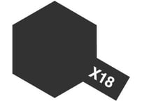 タミヤ アクリルミニ X-18 セミグロスブラック