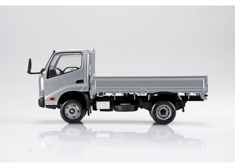 アオシマ 1/32 楽プラ スナップキット No.23-SR 日野 デュトロ 平ボデー(シルバー)