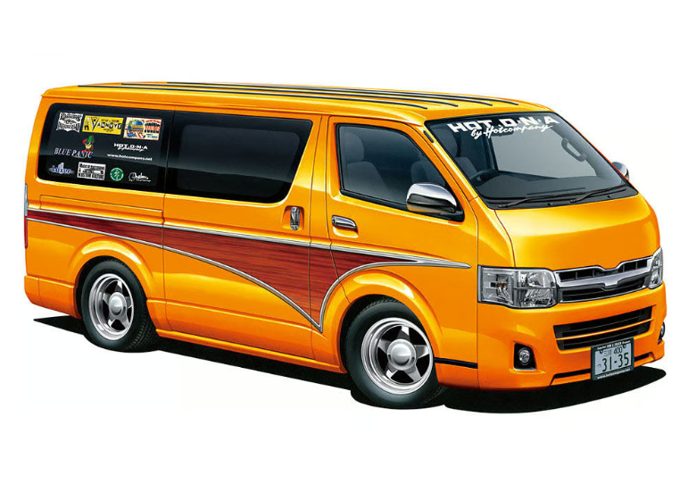 アオシマ 1/24 VIPアメリカン No.9 ホットカンパニー 200系 ハイエース