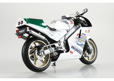 アオシマ 1/12 完成品バイク Honda NSR250R SP '89 ロスホワイト×テラシルバー×ノーベンバーシルバー