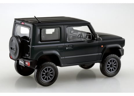 アオシマ 1/32 楽プラ スナップキット No.09CU-BB スズキ JB64 ジムニー カスタムホイール(ブルーイッシュブラックパール3)