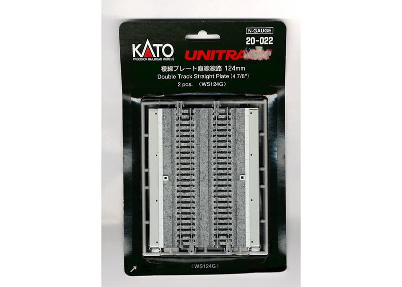 KATO 20-022 複線プレート直線線路 124mm(2本入) | ウエサカ模型店 KATO 20-022 複線プレート直線線路 124mm(2本入) | ウエサカ模型店