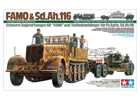 タミヤ 1/35 MM No.246 ドイツ 18トン重ハーフトラック 戦車運搬車
