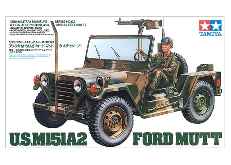 タミヤ 1/35 MM No.123 アメリカ M151A2 フォード・マット(ケネディジープ)