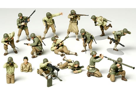 タミヤ 1/48 MM No.13 WWII アメリカ歩兵 GIセット