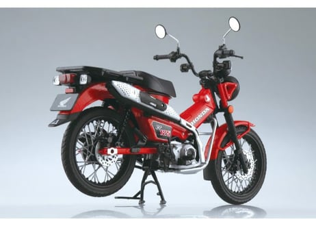 アオシマ 1/12 完成品バイク Honda CT125 ハンターカブ グローイングレッド
