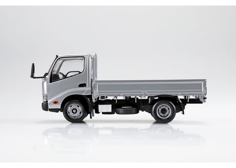 アオシマ 1/32 楽プラ スナップキット No.23-SR 日野 デュトロ 平ボデー(シルバー)