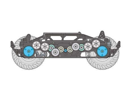 タミヤ 電動RCカー No.756 1/10RC クワークホッパー (GF-02シャーシ)(組立キット)【代引・クレカ不可】