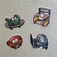 蟹ステッカー