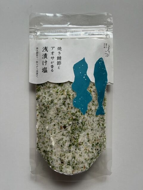 焼き鯖節とアオサが香る浅漬け塩 110g | 敦賀ワークス ストア