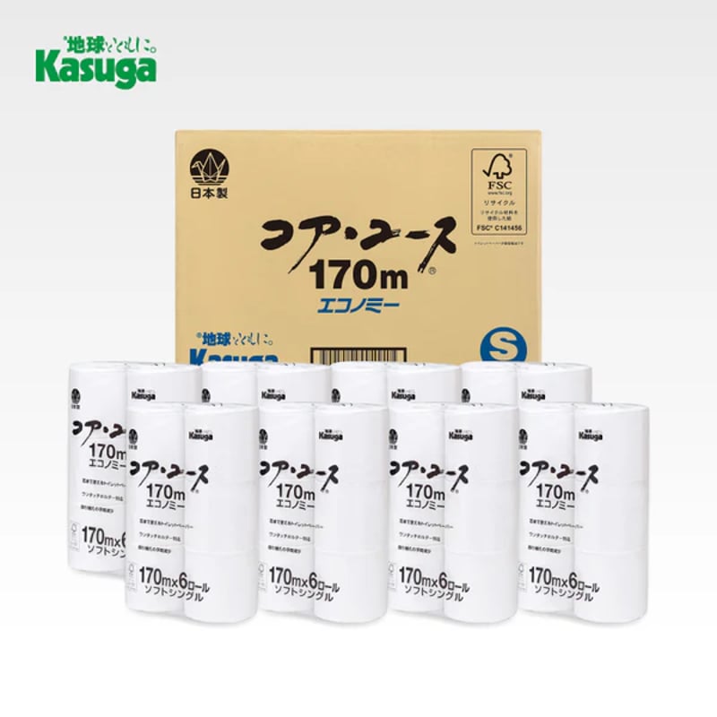 芯なし】コアユース170m シングル【6ロール×8パック入】 | clover_marche