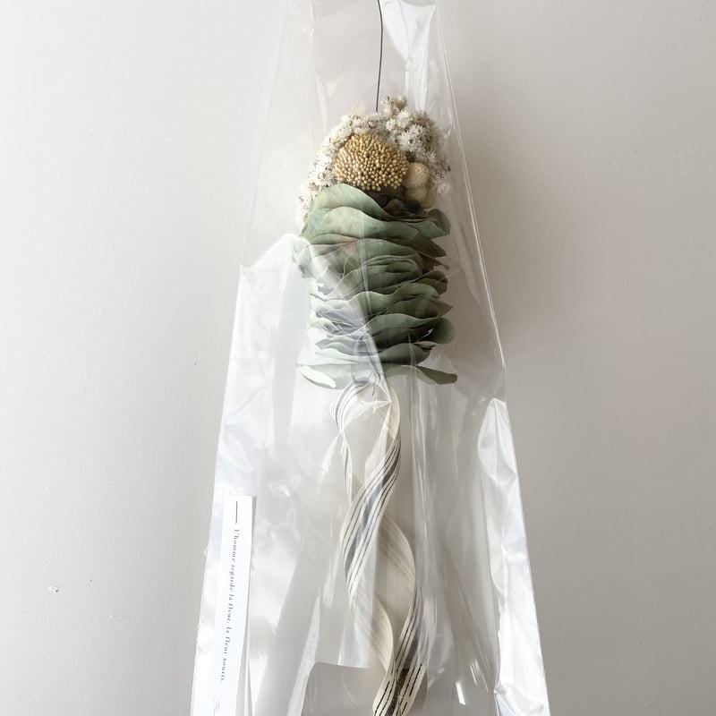 【サンプル】ユーカリミルフィーユ ユーカリミルフィーユの花畑リースティック | e::h