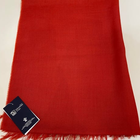 Johnstons 大判ストール（Mondrian Red) 正規品　WOOL100％