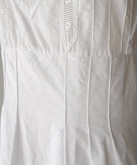 【Seek an nur】1900-20's antique cotton night dress