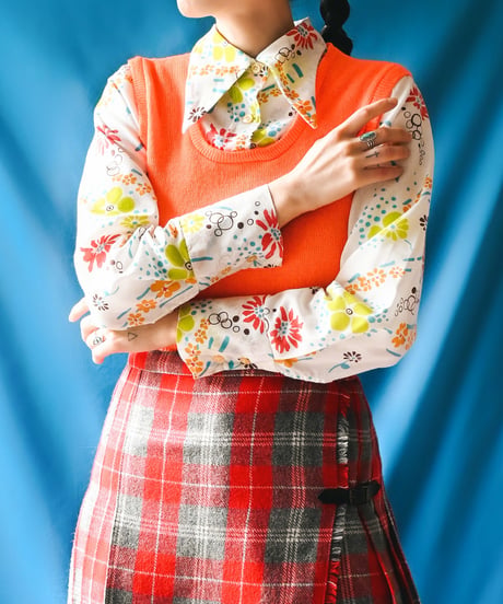 【tiny yearn】Euro Layered Design Knit Tops