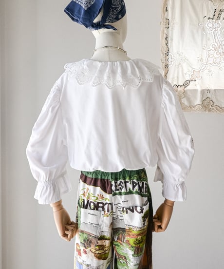 【Seek an nur】Euro cropped puff dirndl blouse