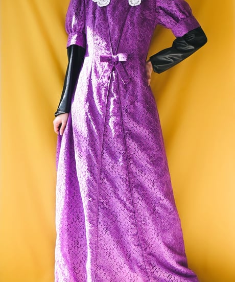 【tiny yearn】1970's Euro Lace Maxi Dress