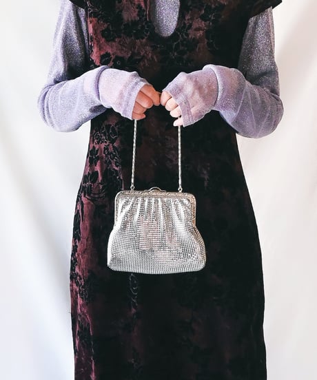 【Goods】Vintage Metallic Mesh Evening Bag