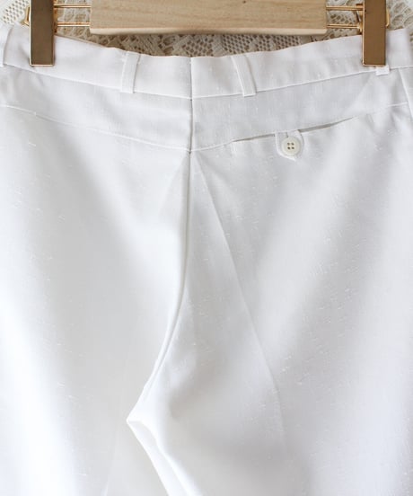 【Seek an nur】Vintage Euro White Slacks Pants