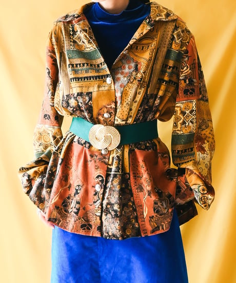 【tiny yearn】France Art Over Blouse