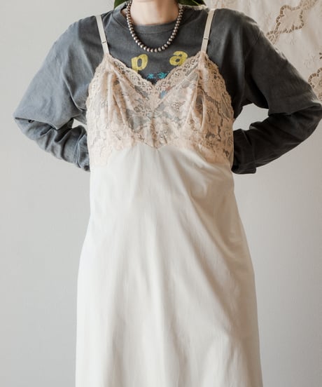 【Seek an nur】1970's usa vintage lingerie slip