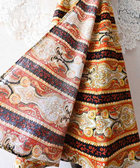 【tiny yearn】Euro Batik Wrap Maxi Skirt
