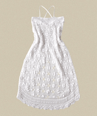 【Seek an nur】Vintage cotton crochet dress