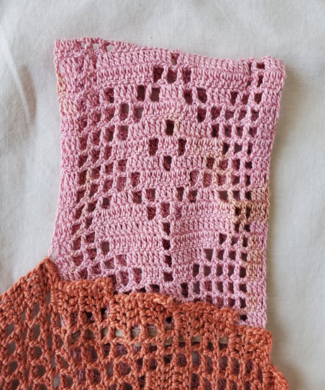 【Seek an nur】Vintage cotton crochet tops