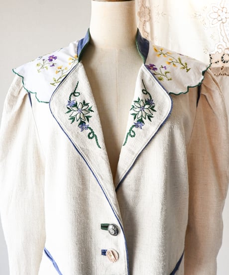 【Seek an nur】Tyrolean Linen Trachten Jacket