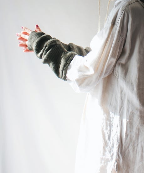 【Seek an nur】Military Lib Knit Arm Warmer