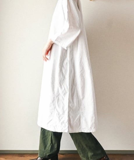 【Seek an nur】1890-1910's French antique linen smock