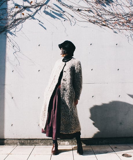 【Seek an nur】Austria Mulch Stripe Long Skirt