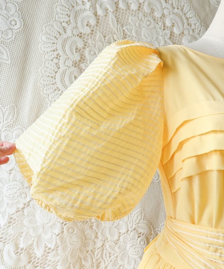 【tiny yearn】W-German Puff Maxi Dress