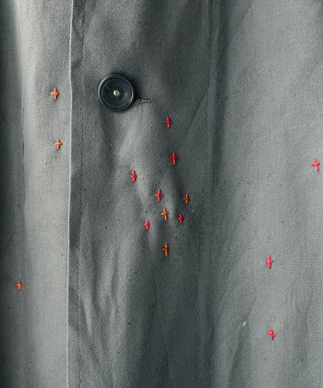 【tiny yearn】⁡60's French Embroidered Painted Work Coat