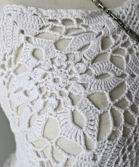 【Seek an nur】Vintage crochet cami dress