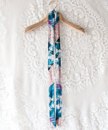 【tiny yearn】Vintage Printed Satin Chinese Long Gown