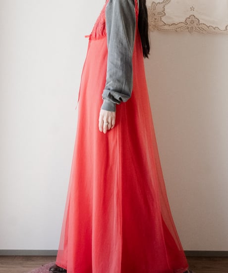 【Seek an nur】1970‘s Euro sheer night gown
