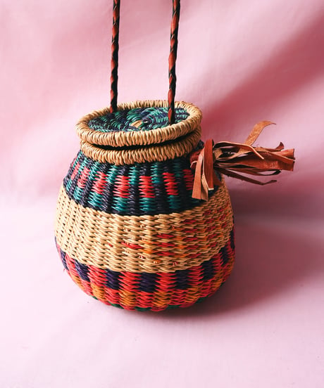 【tiny yearn】Bolga Pot Woven Craft Basket