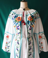 【Seek an nur】Romanian Vintage Embroidered Dress