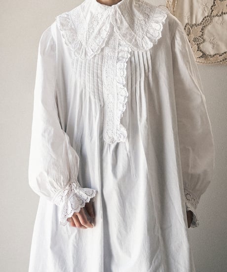 【Seek an nur】Late 19th c. night gown dress