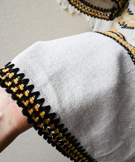 【Seek an nur】Romanian Vintage Embroidered Dress