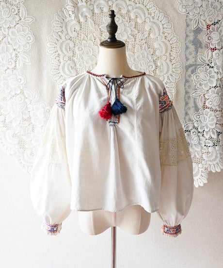 【Seek an nur】Romanian Vintage Traditional Blouse