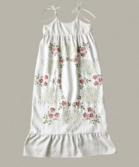 【Seek an nur】Vintage embroidered fabric dress
