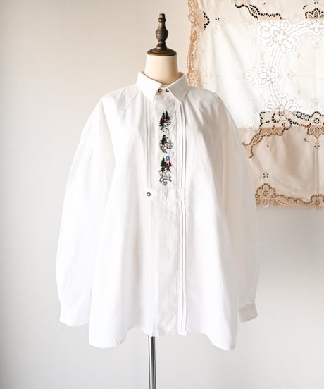 【Seek an nur】Tyrolean Embroidered Over Shirt
